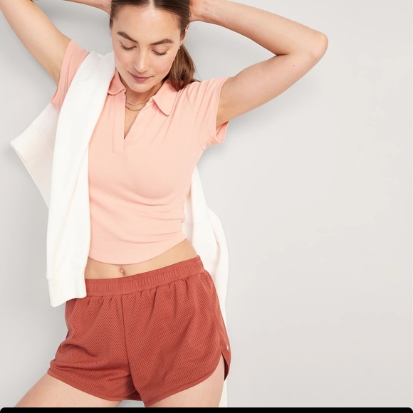 NWT OLD NAVY Mid-Rise StretchTech Dolphin-Hem Run Shorts f3-inch inseaXLARGE - Picture 4 of 8